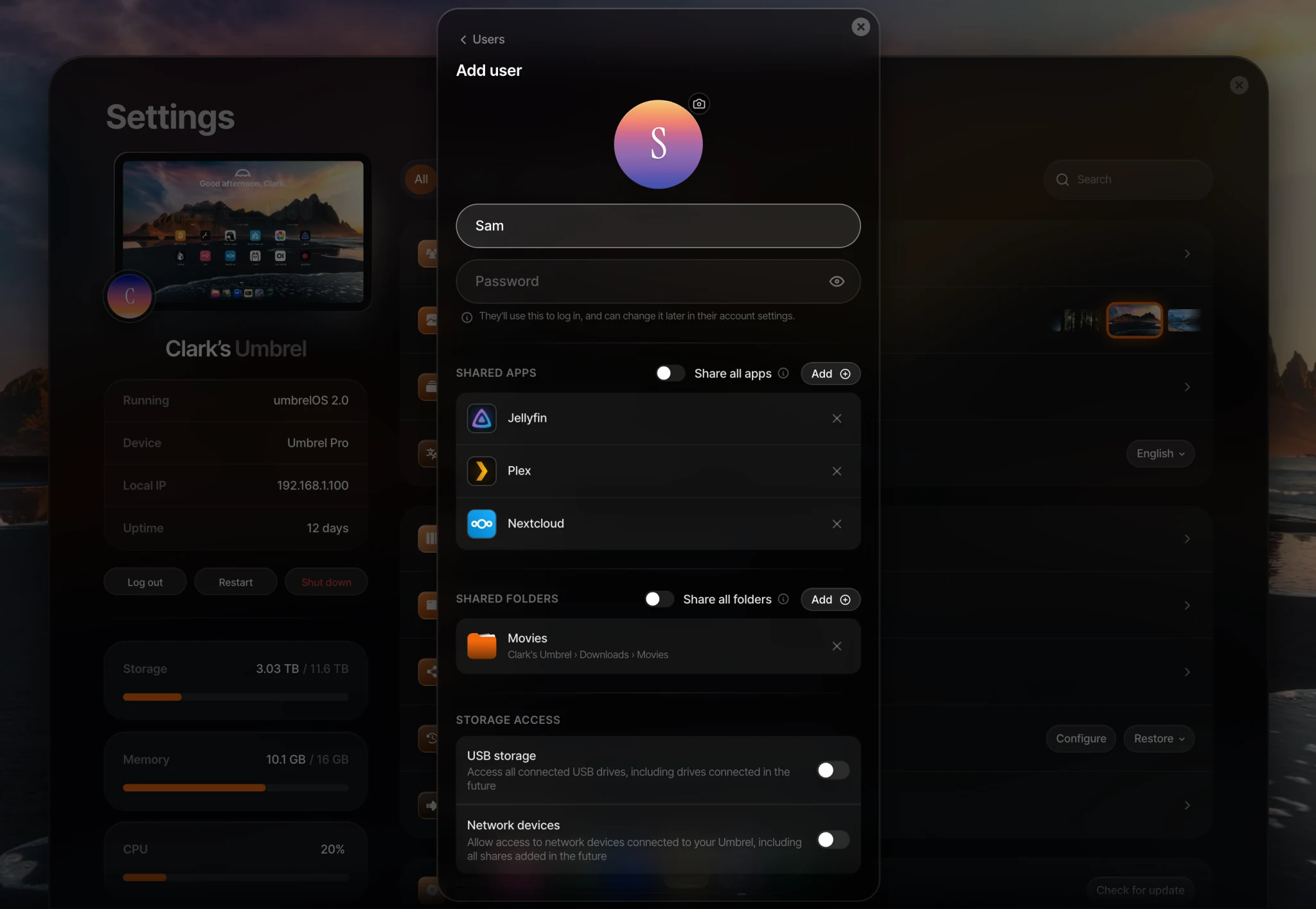 Add a user detail