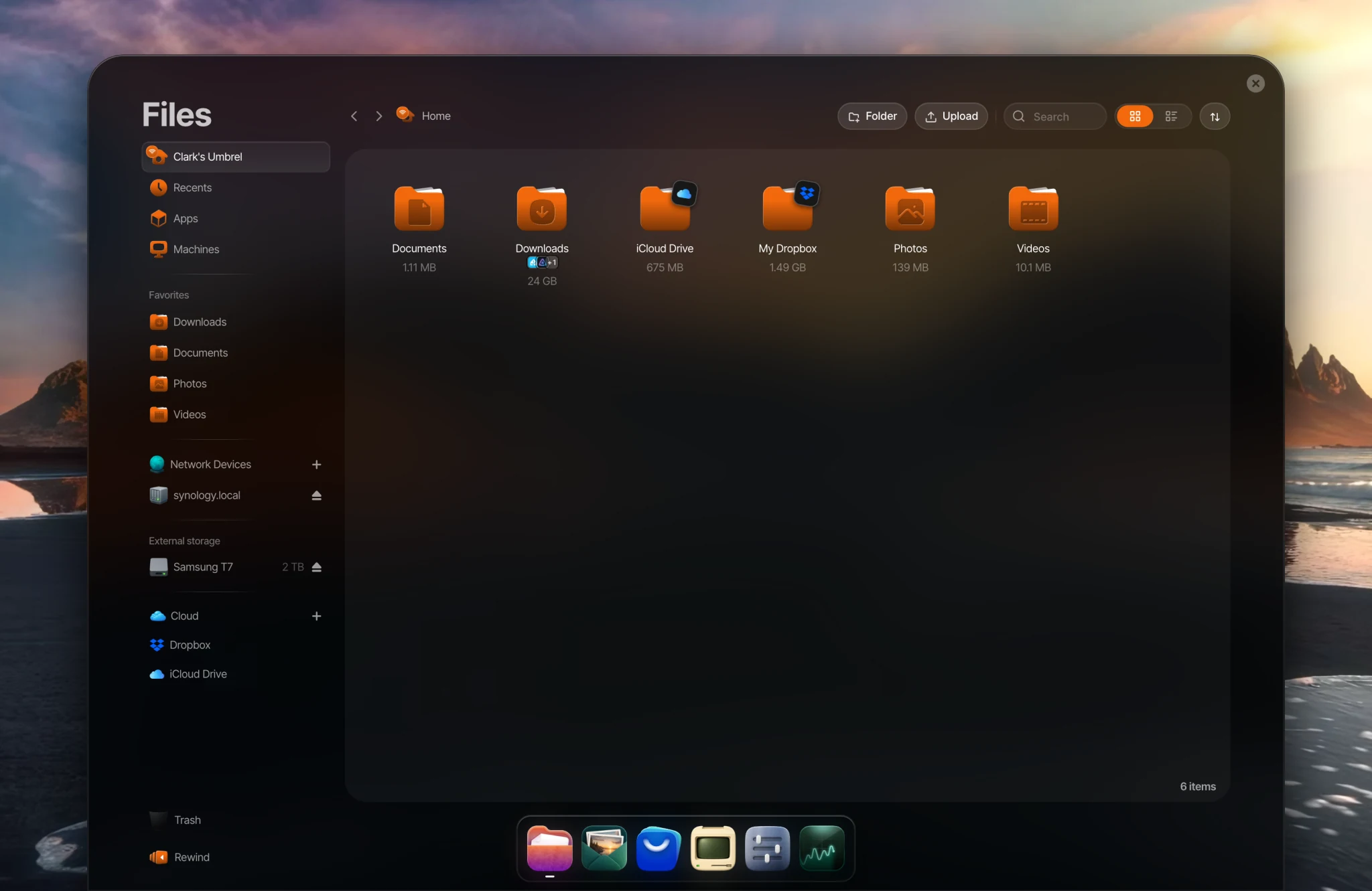 Files on umbrelOS