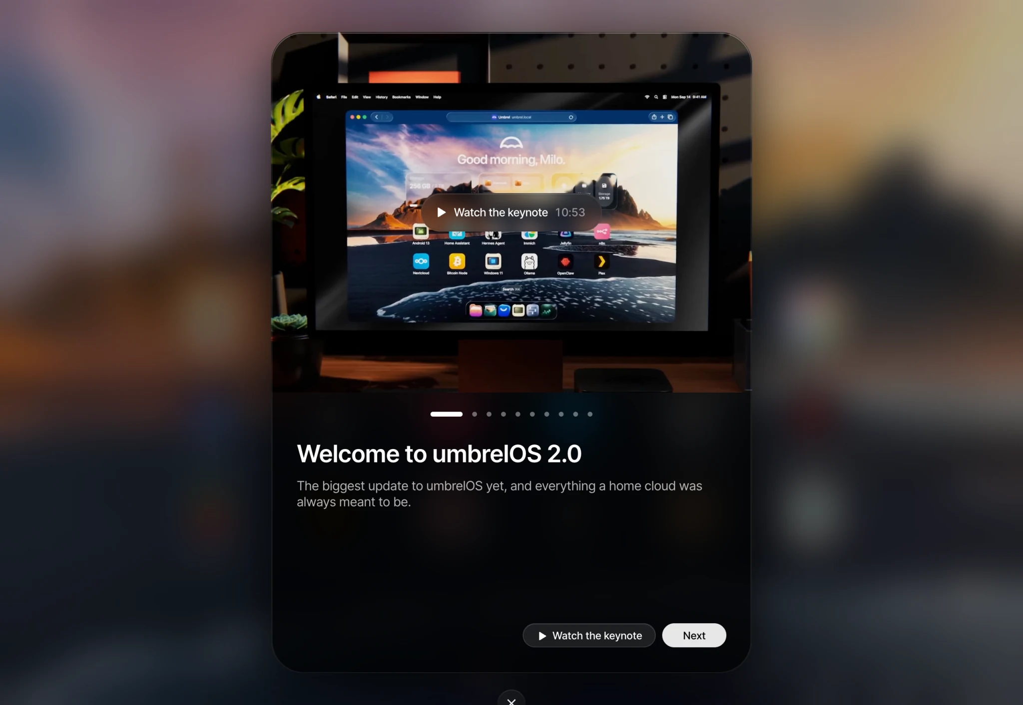 Welcome to umbrelOS 2.0