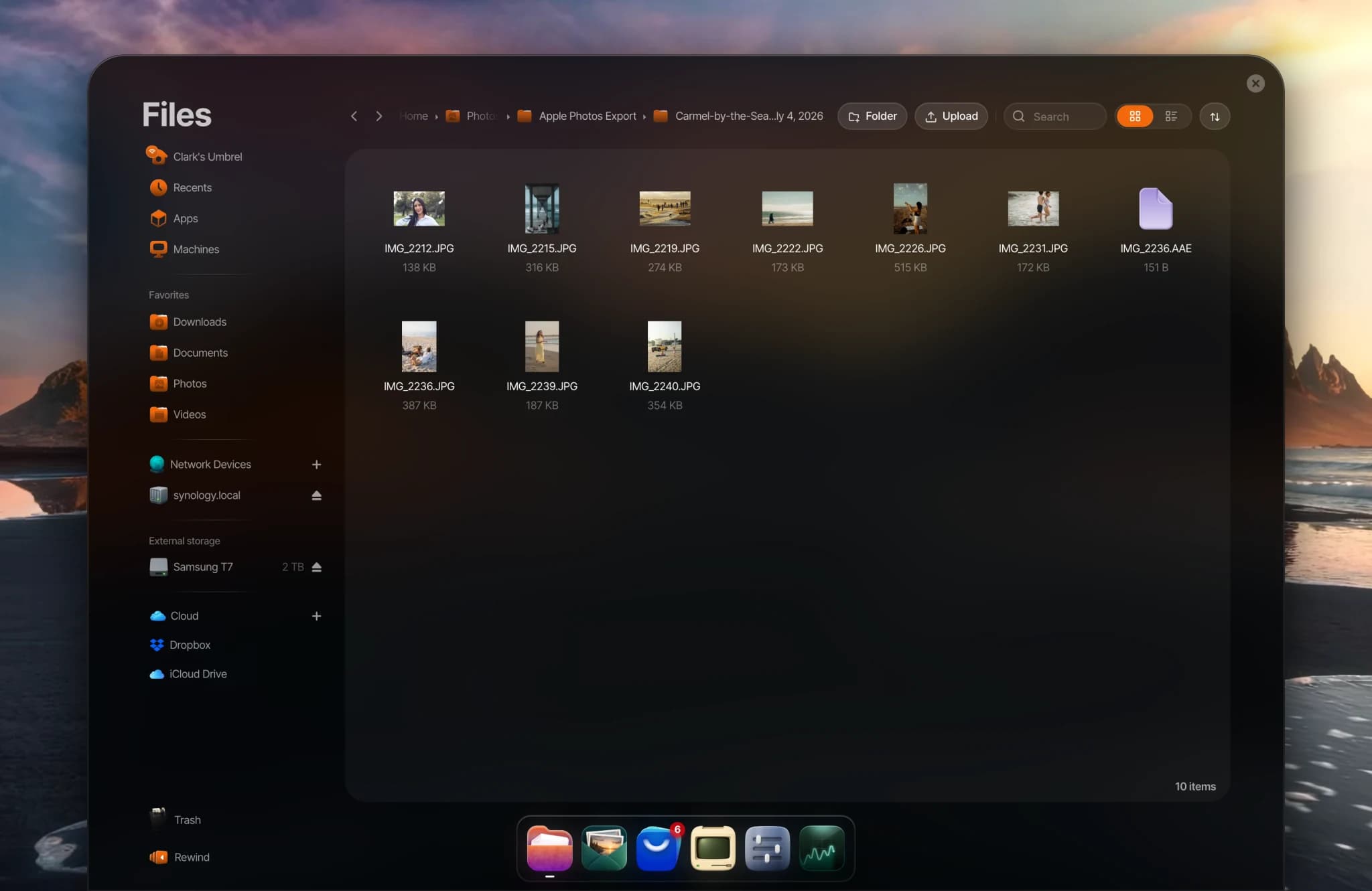 An exported moment with .AAE files