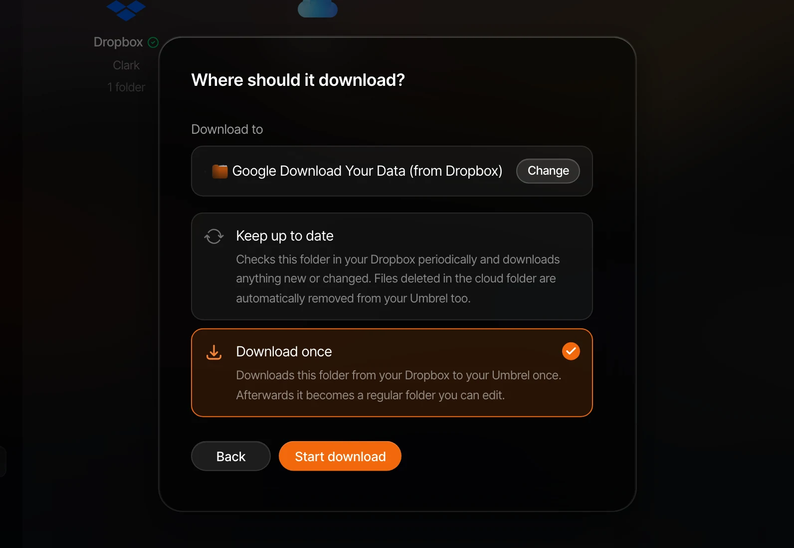 Download once