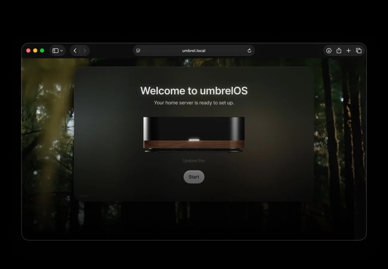 Visit umbrel.local