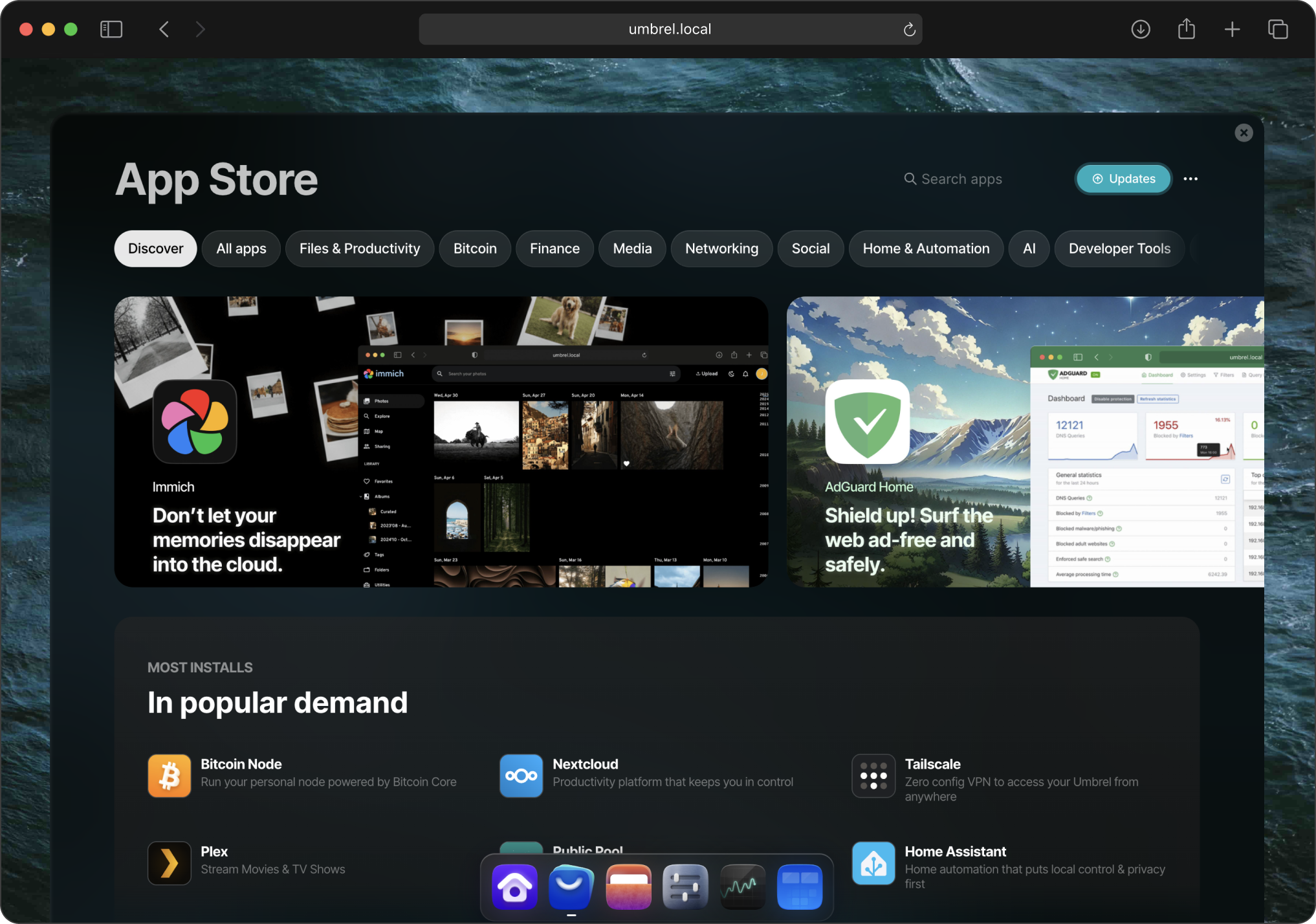 umbrelOS Dashboard 2