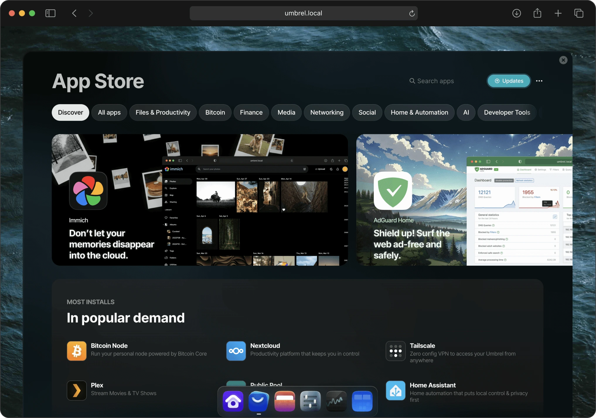 umbrelOS Dashboard 2